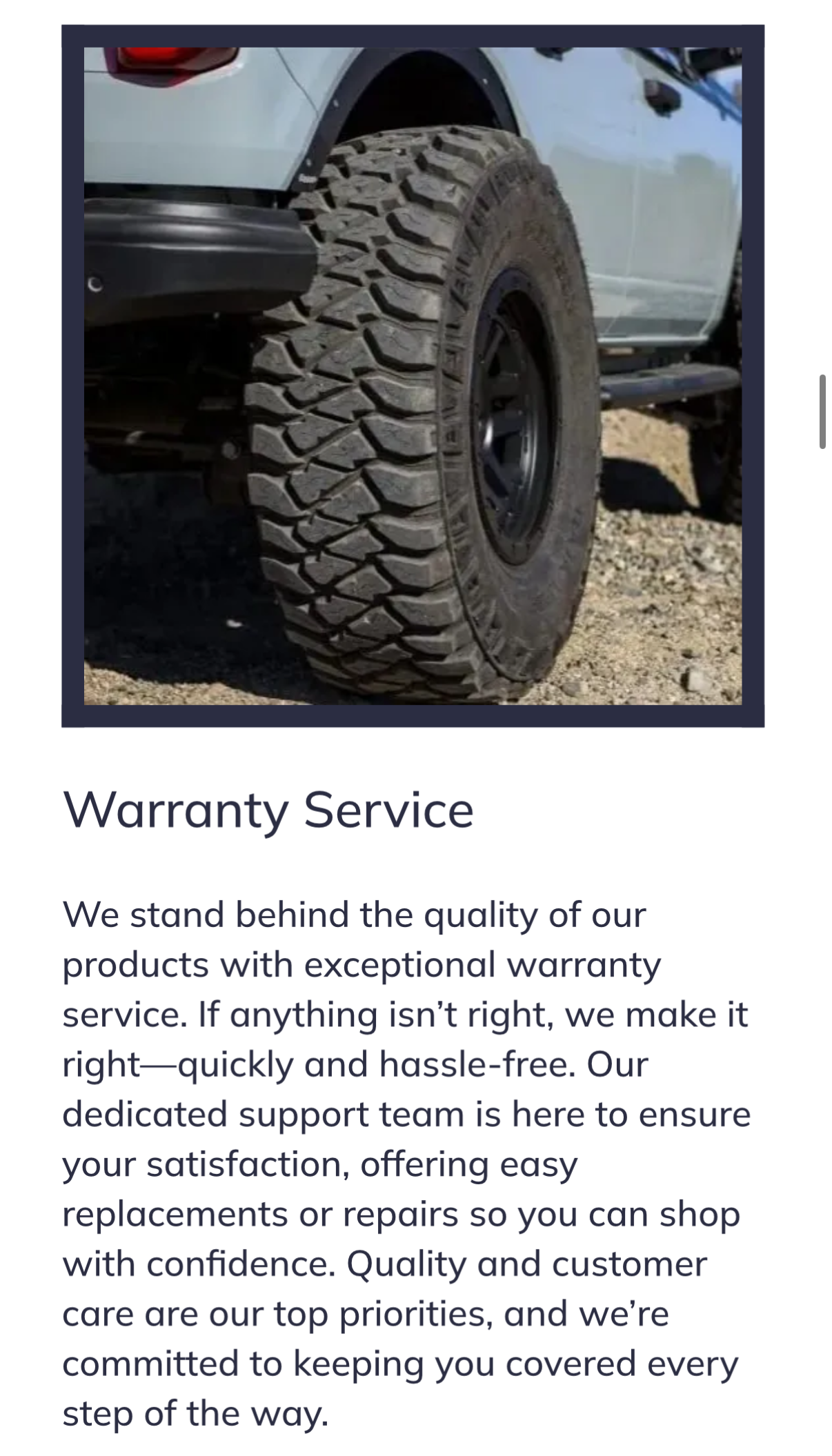 Warranty Service