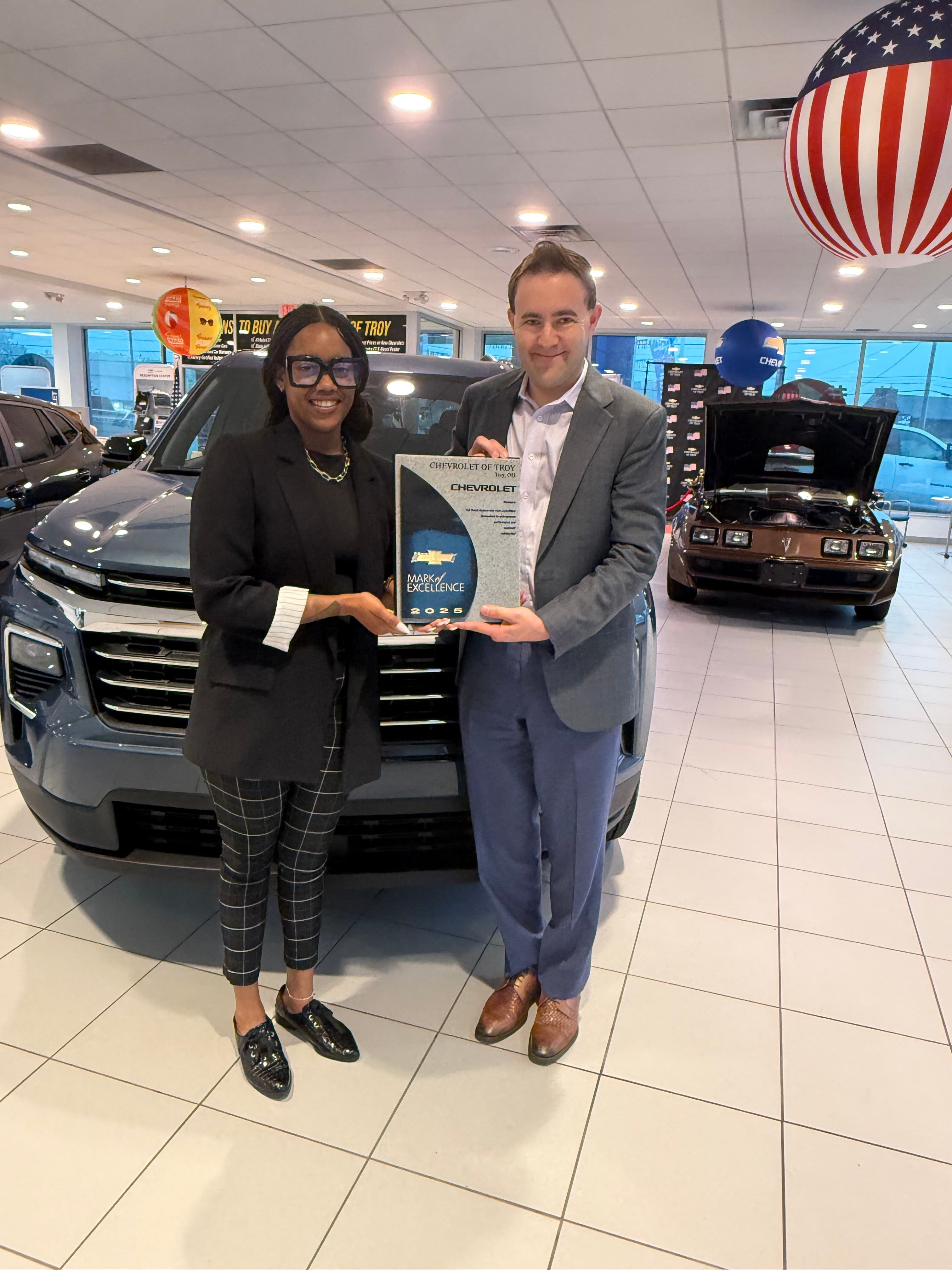 staff with mark of excellence award Chevrolet of Troy in Troy OH
