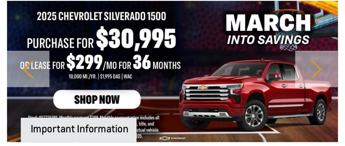 2025 Chevrolet Silverado 1500 March Into Savings