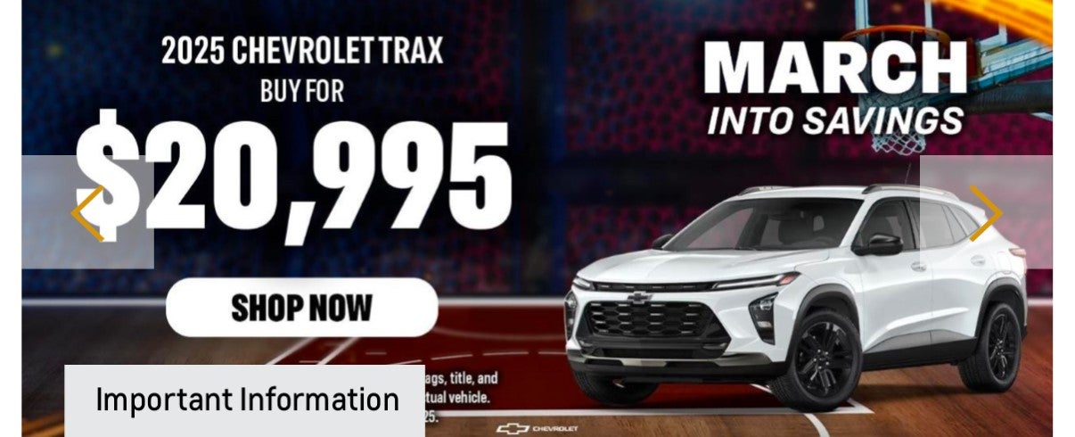 2025 Chevrolet Trax March Into Savings