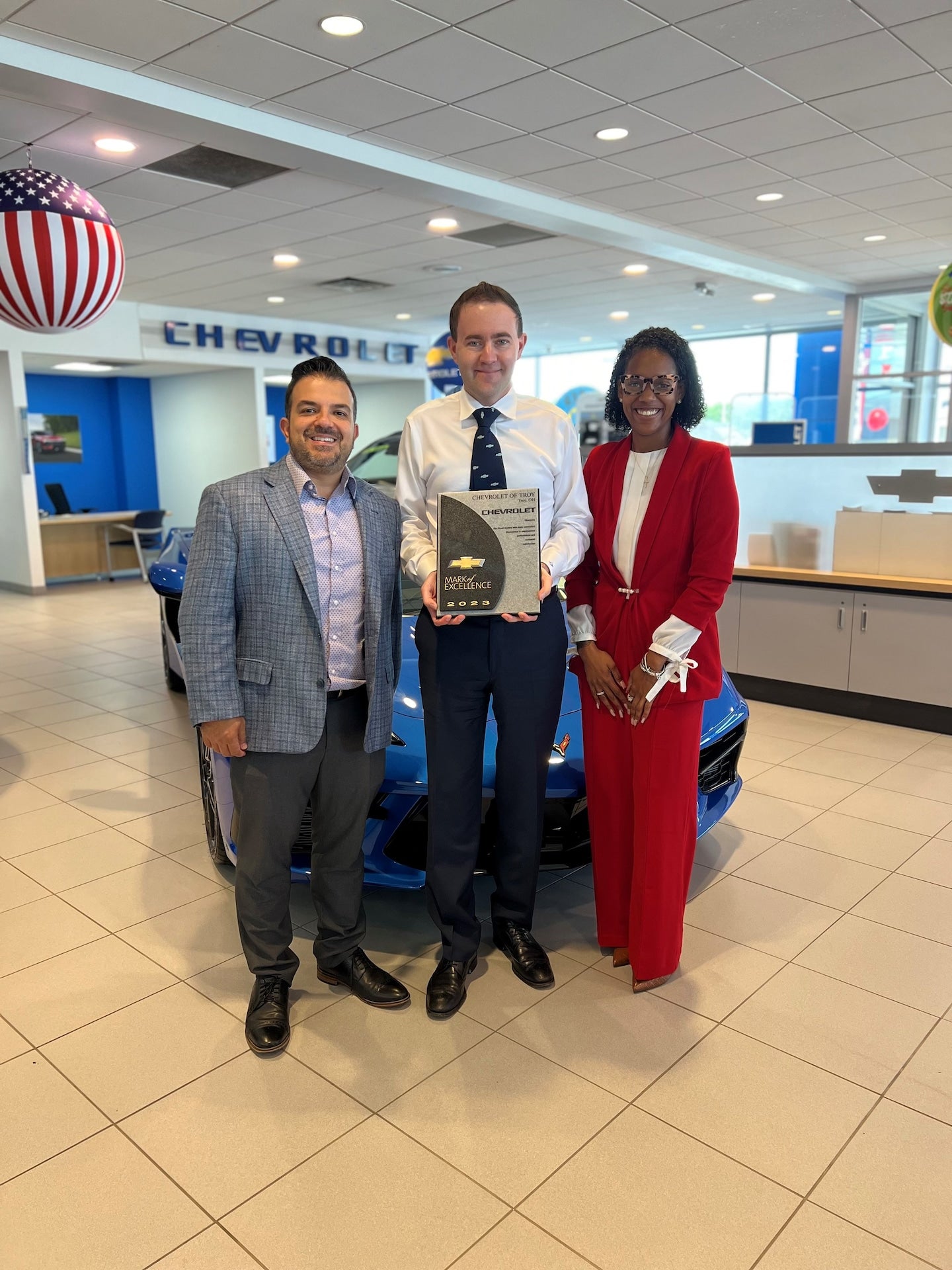 staff with mark of excellence award Chevrolet of Troy in Troy OH