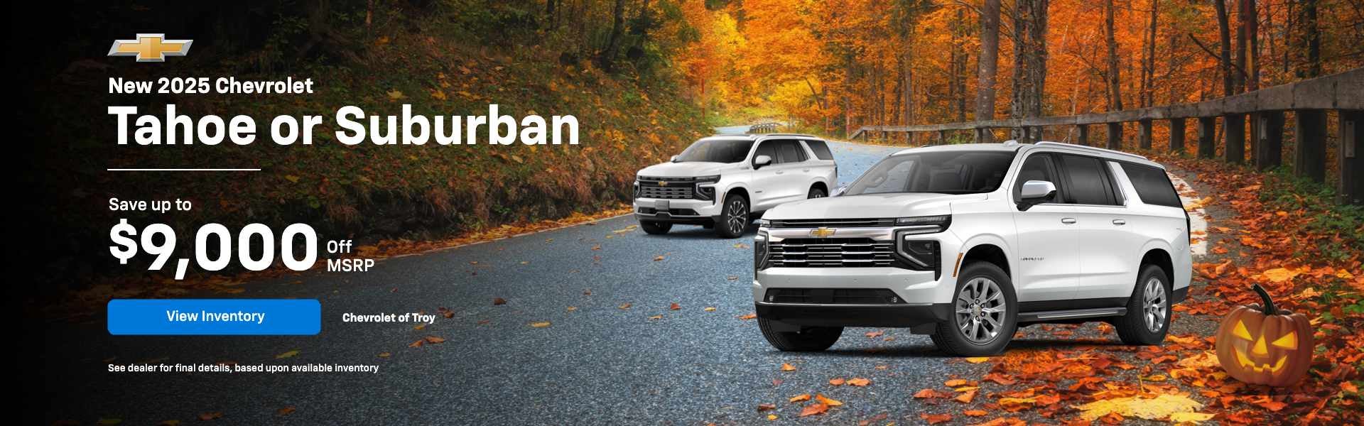 Tahoe Suburban Offer