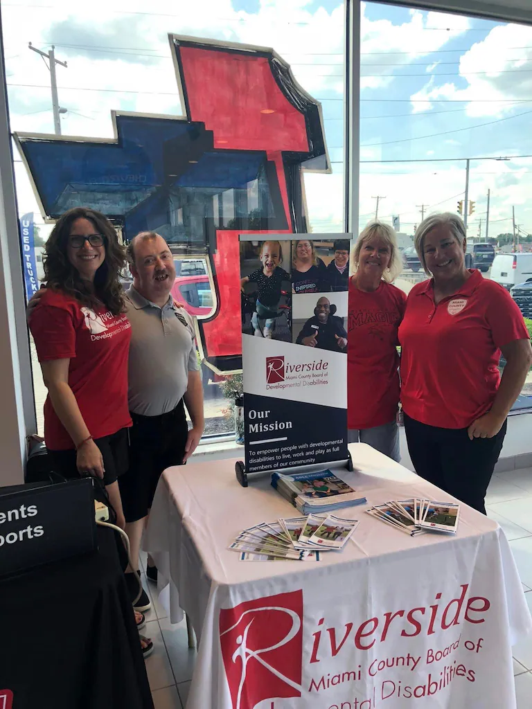 community donation event for Riverside Miaimi Developmental disabilities Chevrolet of Troy in Troy OH