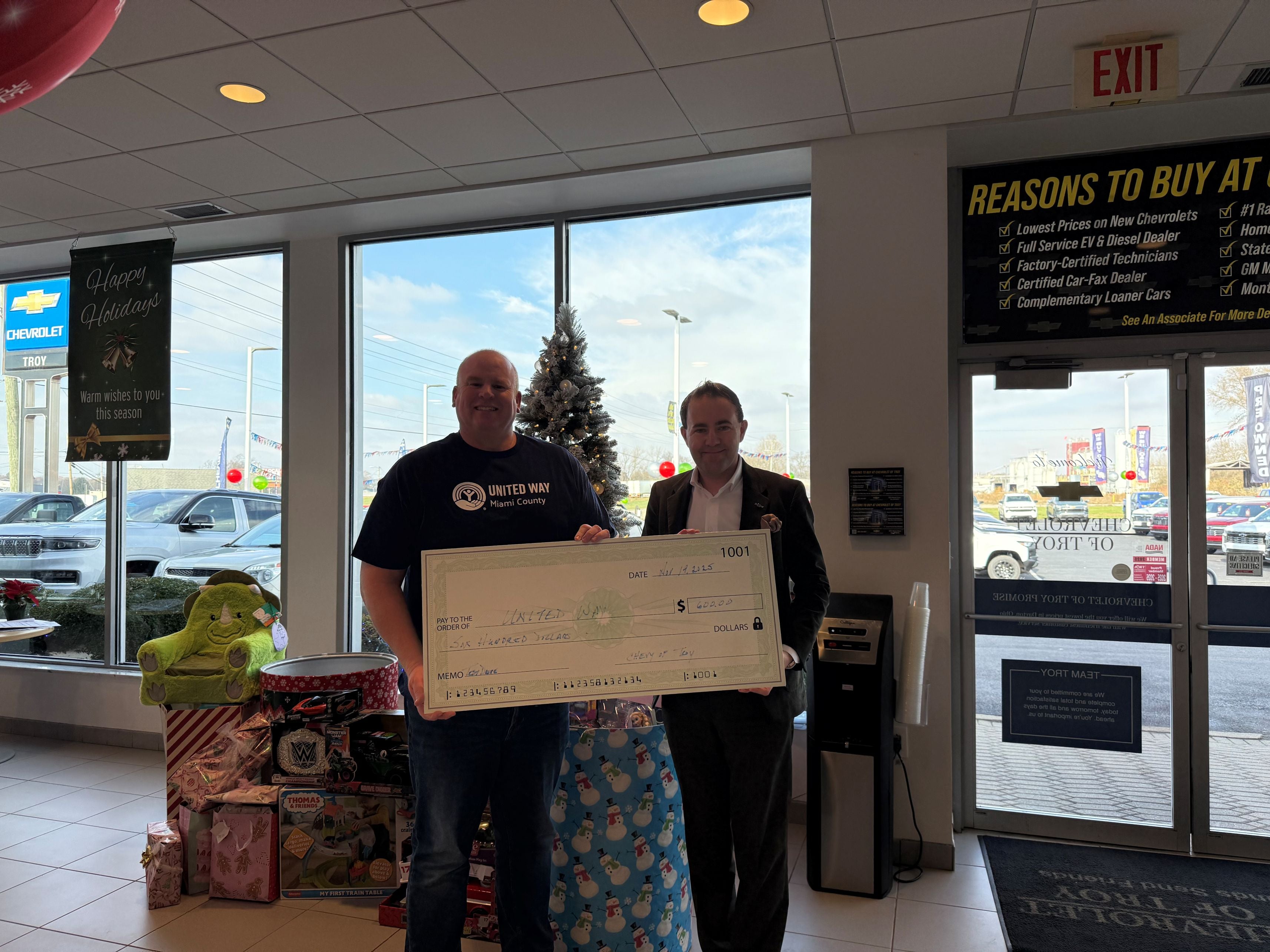 community-donation-event with Chevrolet of Troy