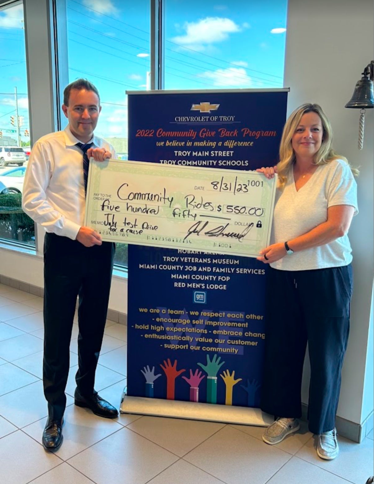 community-donation-event with Chevrolet of Troy
