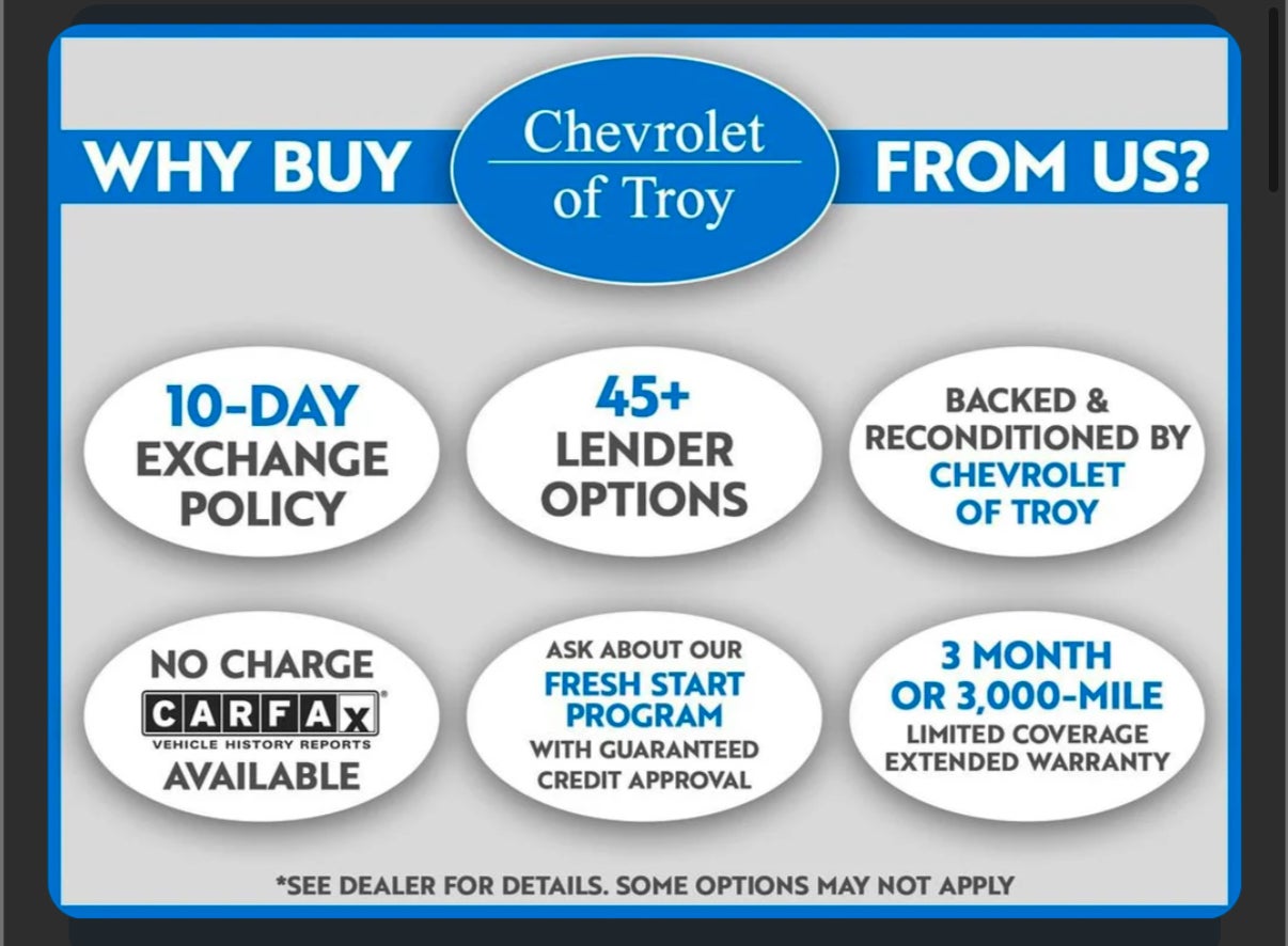 10 Day Exchange at Chevrolet of Troy
